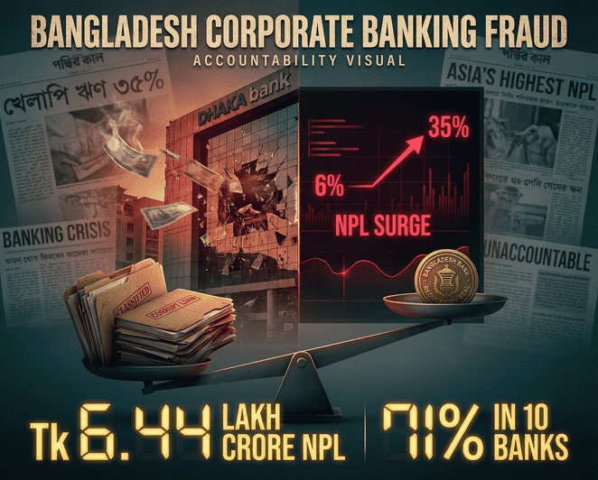 কর্পোরেট জালিয়াতির কেলেঙ্কারি: বাংলাদেশের ব্যাংকগুলোর জন্য আর্থিক জবাবদিহির শিক্ষা