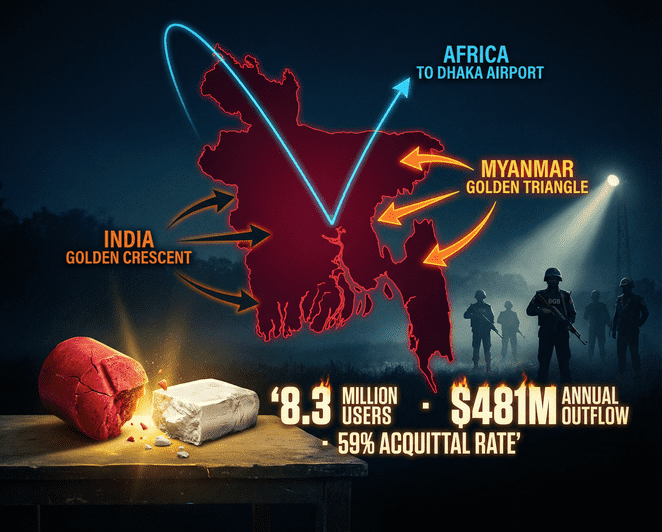 বৈশ্বিক মাদক পাচার নেটওয়ার্ক: বাংলাদেশের মাদকবিরোধী লড়াই