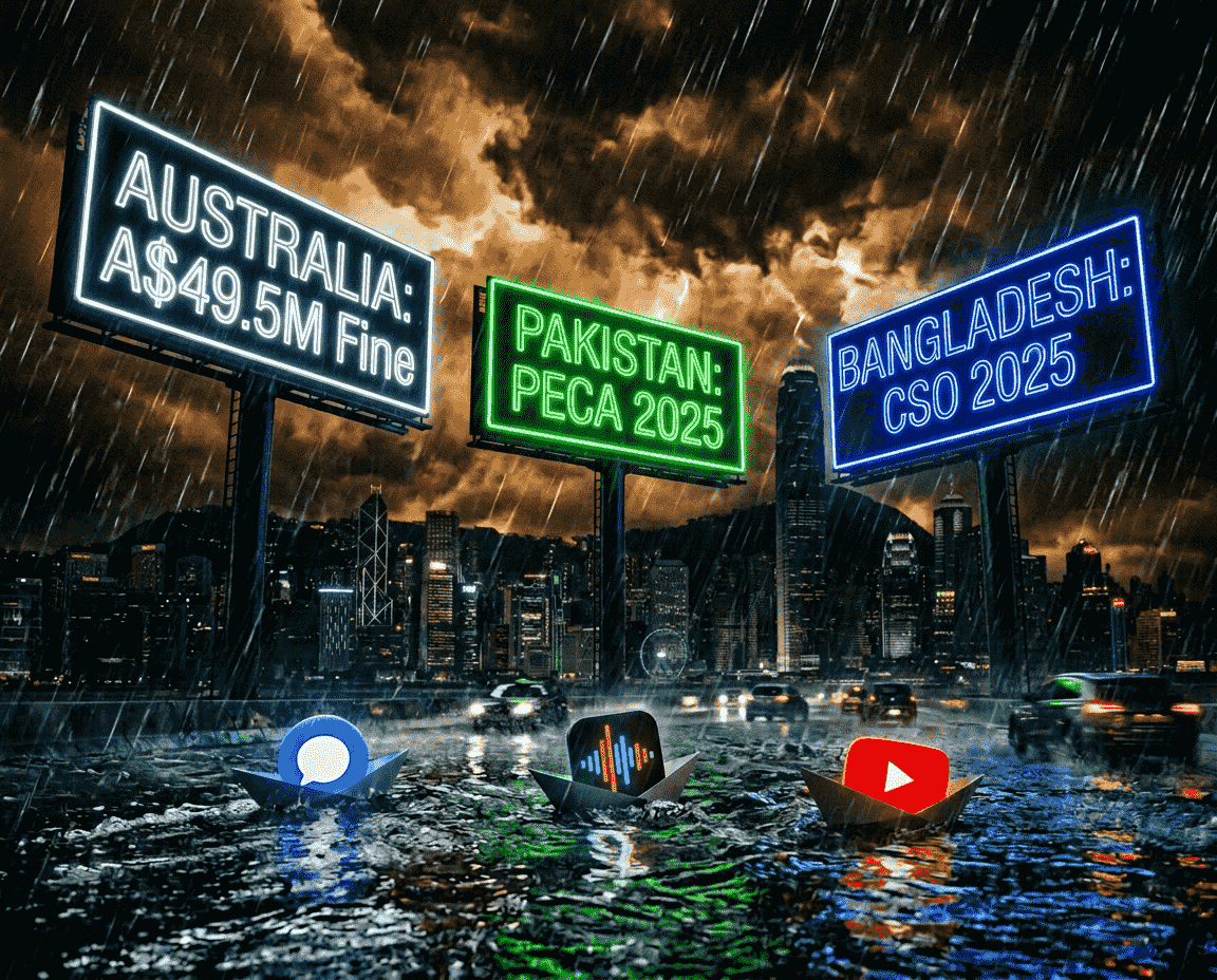 Pakistan, Australia and Bangladesh: How Asia Is Regulating Facebook, TikTok and YouTube in 2026