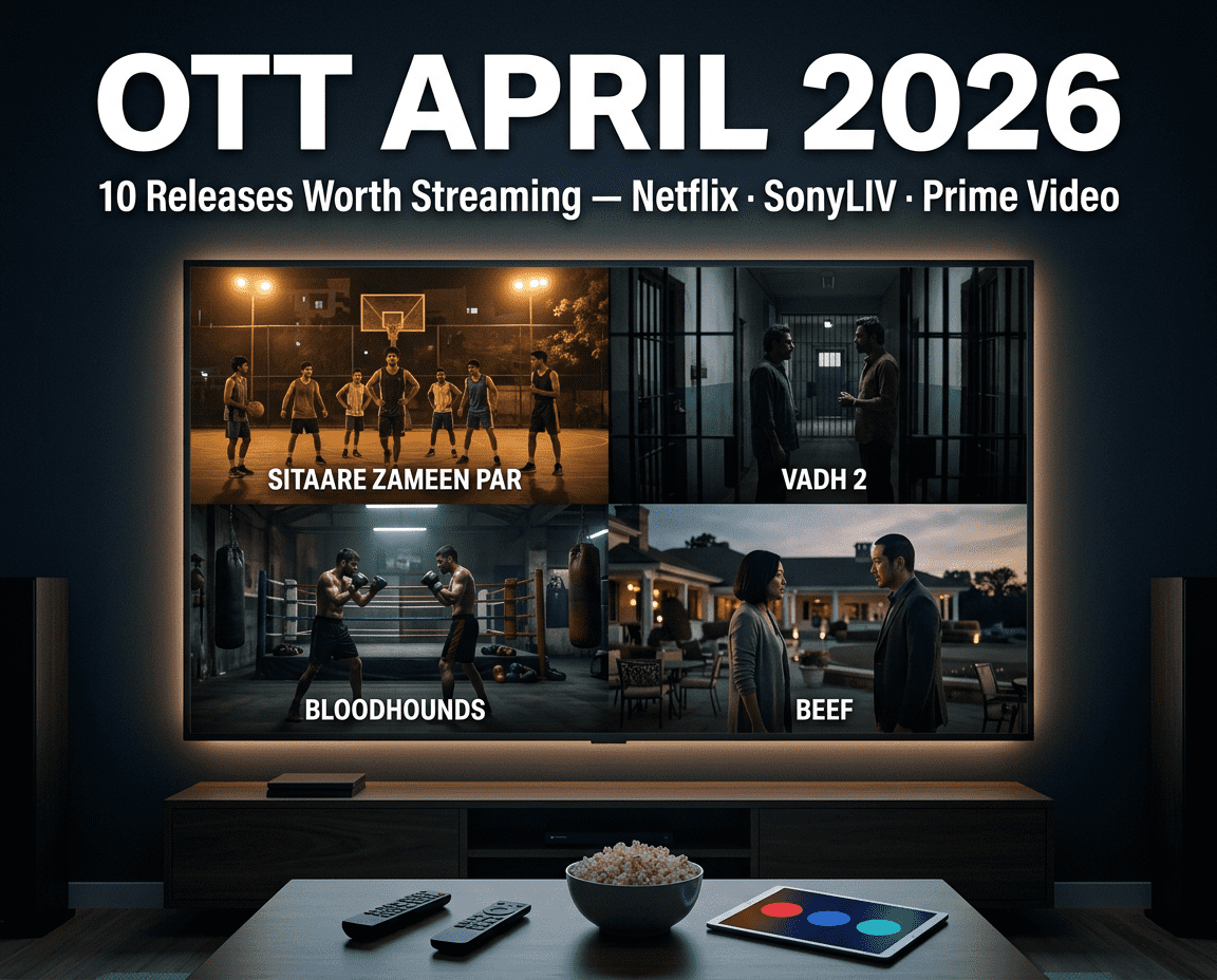 সেরা OTT এপ্রিল ২০২৬: SonyLIV-এ Sitaare Zameen Par, Netflix-এ Vadh 2 ও Bloodhounds S2, Prime Video-তে The Boys S5।